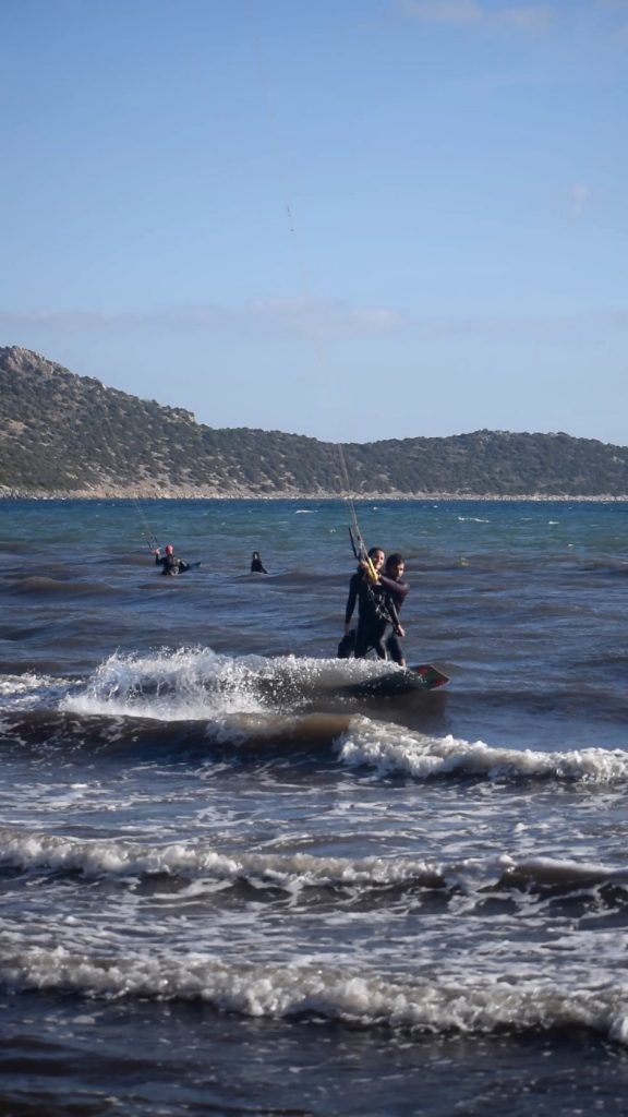 tandem kitesurf in athens greece - try kitesurf now