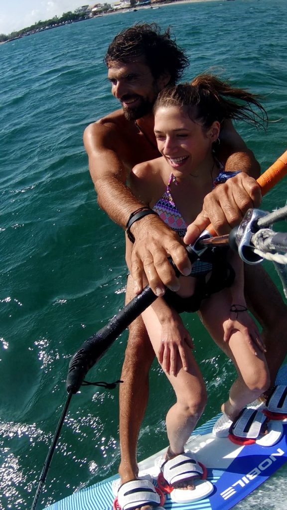 tandemkiteboard in athens greece - try tandemkitesurf now